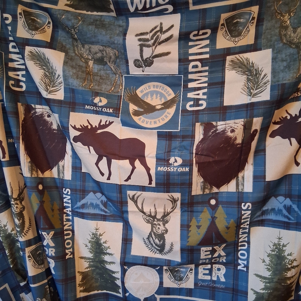 Mossy Oak Shower Fabric Shower Curtain